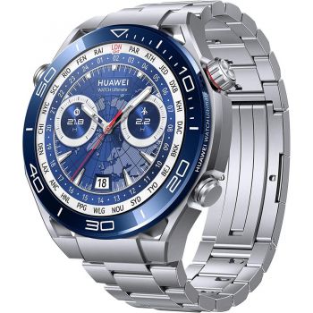 Huawei Ceas smartwatch Huawei Watch Ultimate Steel, 48cm, Albastru