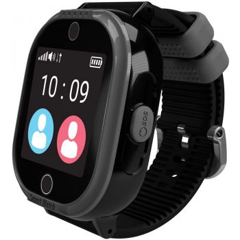 MyKi Smartwatch Watch 4 Lite cu tripla localizare (LBS, GPS, Wi-Fi), impermeabil, Negru de firma original