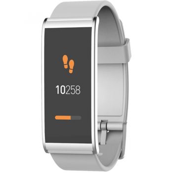 Mykronoz Bratara Fitness ZeFit 4 Argintiu Si Curea Silicon Alba