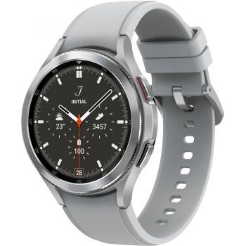 Samsung Ceas smartwatch Samsung Galaxy Watch4, 46mm, LTE, Classic, SILVER