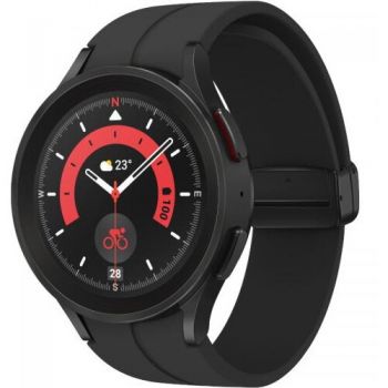 Samsung SmartWatch Samsung Galaxy Watch 5 Pro, 1.4inch, Curea silicon, Titanium Black