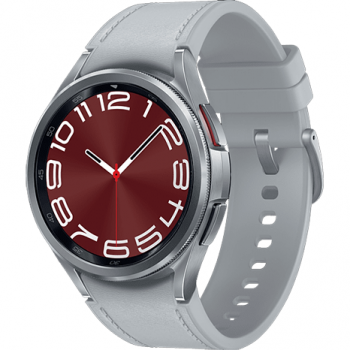 Samsung Smartwatch Samsung Watch 6 Classic SM-R950, ecran AMOLED 1.31, 2GB RAM, 16GB Flash, Bluetooth 5.3, Carcasa Otel, 43mm, Waterproof 5ATM, Argintiu