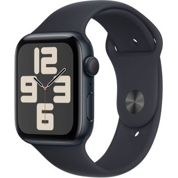 SmartWatch Apple Watch SE (2023), GPS, 44mm Aluminium Midnight cu Midnight Sport Band - S/M ieftin