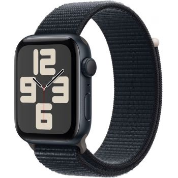 SmartWatch Apple Watch SE (2023), GPS, 44mm Aluminium Midnight cu Midnight Sport Loop ieftin