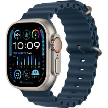 SmartWatch Apple Watch Ultra 2, Cellular, 49mm Carcasa Titanium, Blue Ocean Band SmartWatch Apple Watch Ultra 2, Cellular, 49mm Carcasa Titanium, Blue Ocean Band