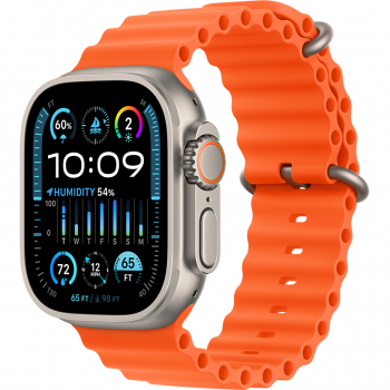 Apple SmartWatch Apple Watch Ultra 2, Cellular, 49mm Carcasa Titanium, Orange Ocean Band