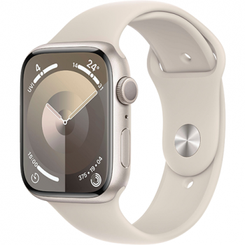Apple Watch Apple Watch Series 9 GPS 45mm Starlight Aluminium Case with Sport Band M/L - Starlight EU
