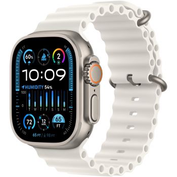 Apple Watch Ultra 2, GPS, Cellular, Carcasa Titanium 49mm, White Ocean Band