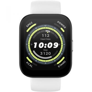 Ceas activity tracker Huami Amazfit Bip 5, Bluetooth, curea silicon, Android&iOS (Alb) de firma originala