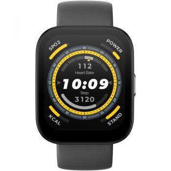 Ceas activity tracker Huami Amazfit Bip 5, Bluetooth, curea silicon, Android&iOS (Negru)