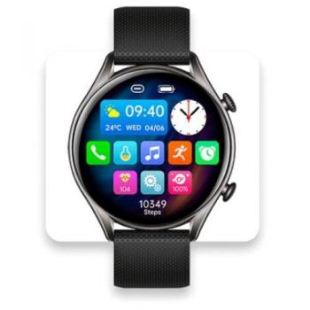 Ceas inteligent Smartwatch MyPhone EL, Ecran 1.32inch, Bluetooth , iOS/Android, Rezistent la apa (Negru)