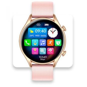 Ceas inteligent Smartwatch MyPhone EL, Ecran 1.32inch, Bluetooth , iOS/Android, Rezistent la apa (Roz) ieftin