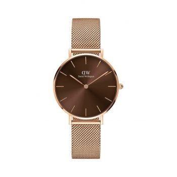 Daniel Wellington ceas PETITE AMBER femei, culoarea auriu