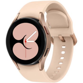 Samsung Smartwatch Samsung Galaxy Watch4, Bratara Cauciuc 40mm, LTE, Rezistent la apa si praf (Negru)