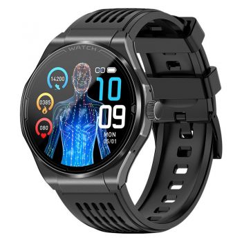 Smartwatch iSEN JA03 Negru, AMOLED 1.43