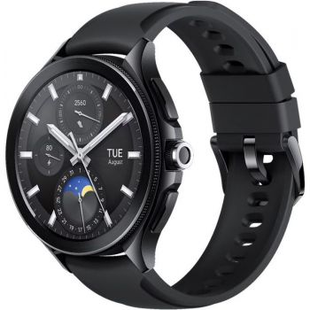 SmartWatch Xiaomi Watch 2 Pro, 4G LTE, Black Case, Black Fluororubber Strap