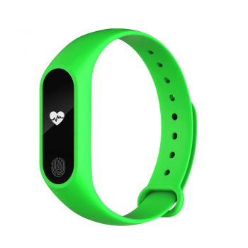 Bratara Fitness Techstar® M2 Verde, 0.42 inch OLED, Alerte, IP65, Monitorizare Cardiaca, Bluetooth 4.0 la reducere