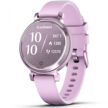 Ceas activity tracker Garmin Lily 2, 35mm, curea silicon, Waterproof 5 ATM (Roz) ieftina