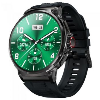 Ceas inteligent Smartwatch iHunt Watch 12 Titan, Ecran 1.85inch, Apelare Bluetooth, Termometru, Ritm cardiac, Tensiune arteriala, Saturatie Oxigen, Waterproof IP67 (Negru)