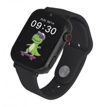 Ceas inteligent Smartwatch Kids Nice Pro 4G, Apel video, Termometru, Waterproof IP65 (Negru)