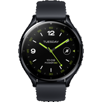 Ceas inteligent Smartwatch Xiaomi Watch 2, Ecran AMOLED 1.43inch, 2GB RAM, 32GB Flash, Bluetooth, Wi-Fi, GPS, Waterproof 5 ATM, Google Wear OS, Curea TPU (Negru)