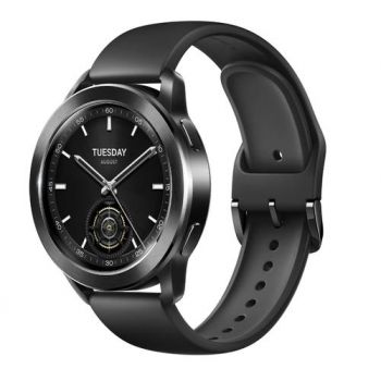 Ceas inteligent Smartwatch Xiaomi Watch S3, Ecran AMOLED 1.43inch, Dual GPS, Bluetooth, Waterproof 5 ATM (Negru) de firma original