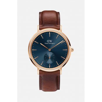 Daniel Wellington ceas barbati, culoarea maro de firma original