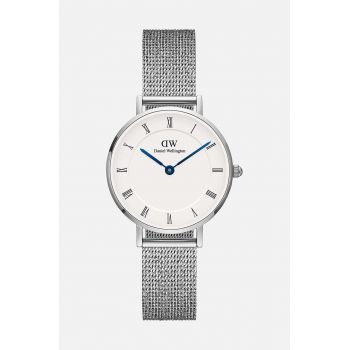 Daniel Wellington ceas femei, culoarea argintiu la reducere