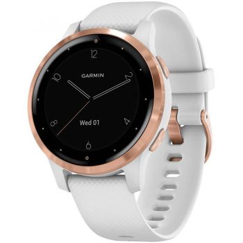 GARMIN Ceas smartwatch Garmin Vivoactive 4S, White/Rose Gold