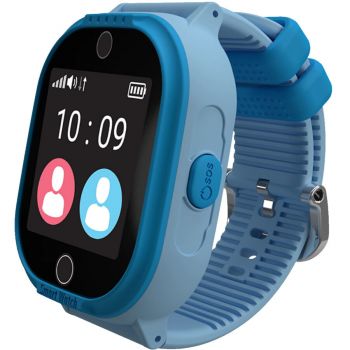 MyKi Smartwatch Watch 4 Lite cu tripla localizare (LBS, GPS, Wi-Fi), impermeabil, Albastru ieftin