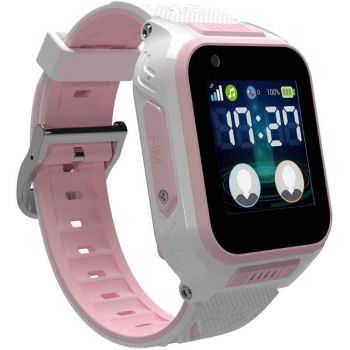 MyKi Smartwatch Watch 4, LTE, cu tripla localizare (LBS, GPS, Wi-Fi), IP67, Alb Roz ieftin