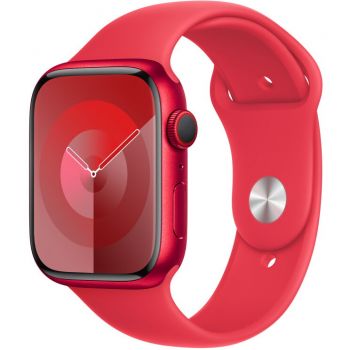 Apple Apple Watch 9, GPS, Cellular, Carcasa RED Aluminium 41mm, RED Sport Band - M/L