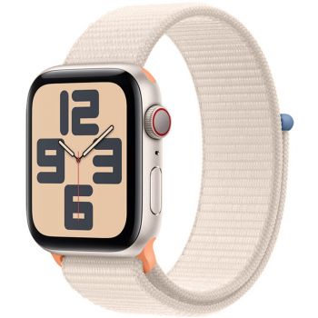 Apple Apple Watch SE (2023), GPS, Cellular, Carcasa Starlight Aluminium 40mm, Starlight Sport Loop de firma original