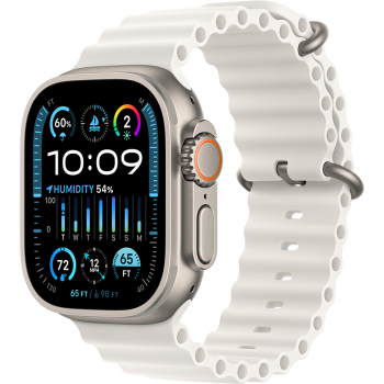 Apple Smartwatch Apple Watch Ultra 2 GPS + Cellular, 49mm Titanium Case with White Ocean Band de firma original