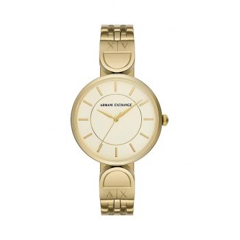 Armani Exchange ceas femei, culoarea auriu ieftin