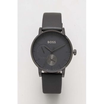 BOSS ceas barbati, culoarea gri de firma original