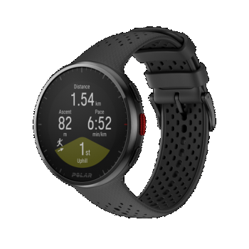 Ceas activity tracker Polar Pacer Pro, Ecran 1.2inch 45mm, Gorilla Glass, GPS, Bluetooth, Monitor cardiac, Waterproof 5 ATM, Monitorizare somn (Gri) de firma originala