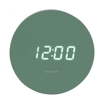 Ceas deșteptător digital ø 9 cm Spry Round – Karlsson