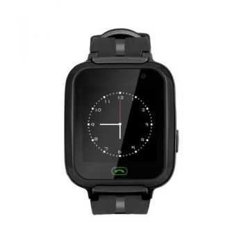 Ceas inteligent Smartwatch Kruger&Matz Smartkid, Display 1.44inch, Camera 0.3 MP, Slot SIM (Negru) ieftin