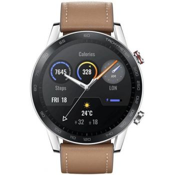 Ceas Smartwatch HONOR Magic Watch 2 Brown Steel 46mm la reducere