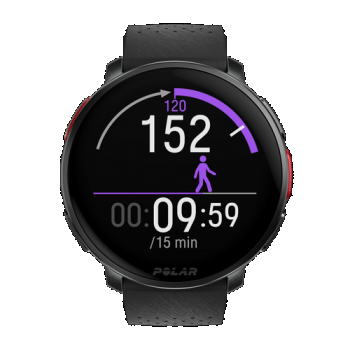 Ceas smartwatch Polar Vantage V3, ecran 1.39inch AMOLED, bratara silicon, Bluetooth (Negru)