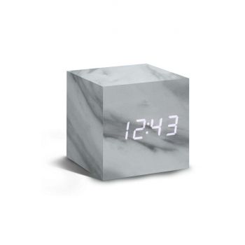 Gingko Design ceas de masă Cube Marble Click Clock de firma original