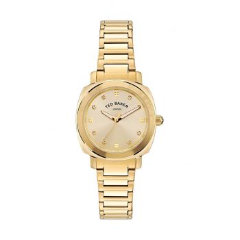 Ted Baker ceas femei, culoarea auriu, BKPRBS405 de firma original