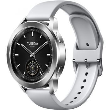 Xiaomi Smartwatch Xiaomi Watch S3, Ecran AMOLED 1.43, Dual GPS, Bluetooth, Waterproof 5 ATM, Argintiu de firma original