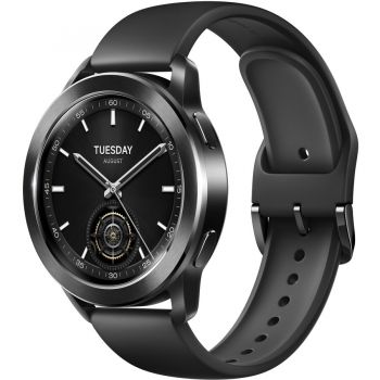 Xiaomi Smartwatch Xiaomi Watch S3, Ecran AMOLED 1.43, Dual GPS, Bluetooth, Waterproof 5 ATM, Negru