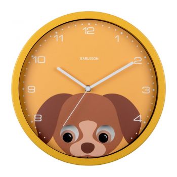 Ceas pentru copii ø 31 cm Peekaboo Dog – Karlsson Ceas pentru copii ø 31 cm Peekaboo Dog – Karlsson