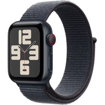 SmartWatch Apple Watch SE (2024), 40mm Aluminium Midnight cu Ink Sport Loop, GPS + Cellular