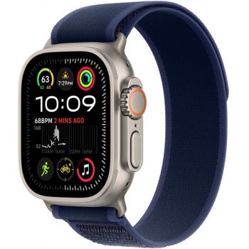 SmartWatch Apple Watch Ultra 2 v2, Cellular, 49mm Carcasa Titanium, Natural/Blue Trail Loop - M/L