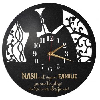Ceas cadou pentru nasi personalizat - Diametru 35 cm