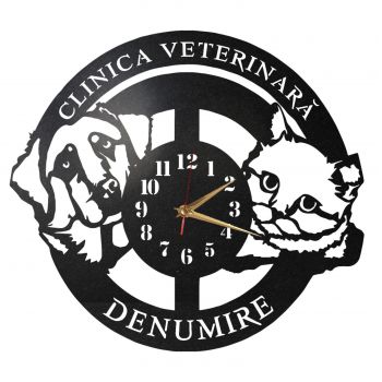 Ceas de perete cabinet clinica veterinara 03 - Diametru 35 cm